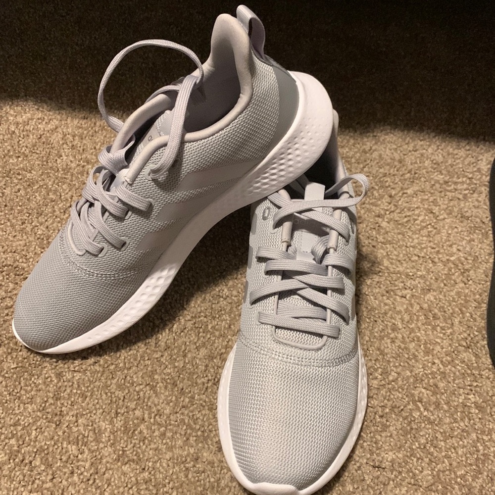 Adidas Gray Cloud foam running shoes